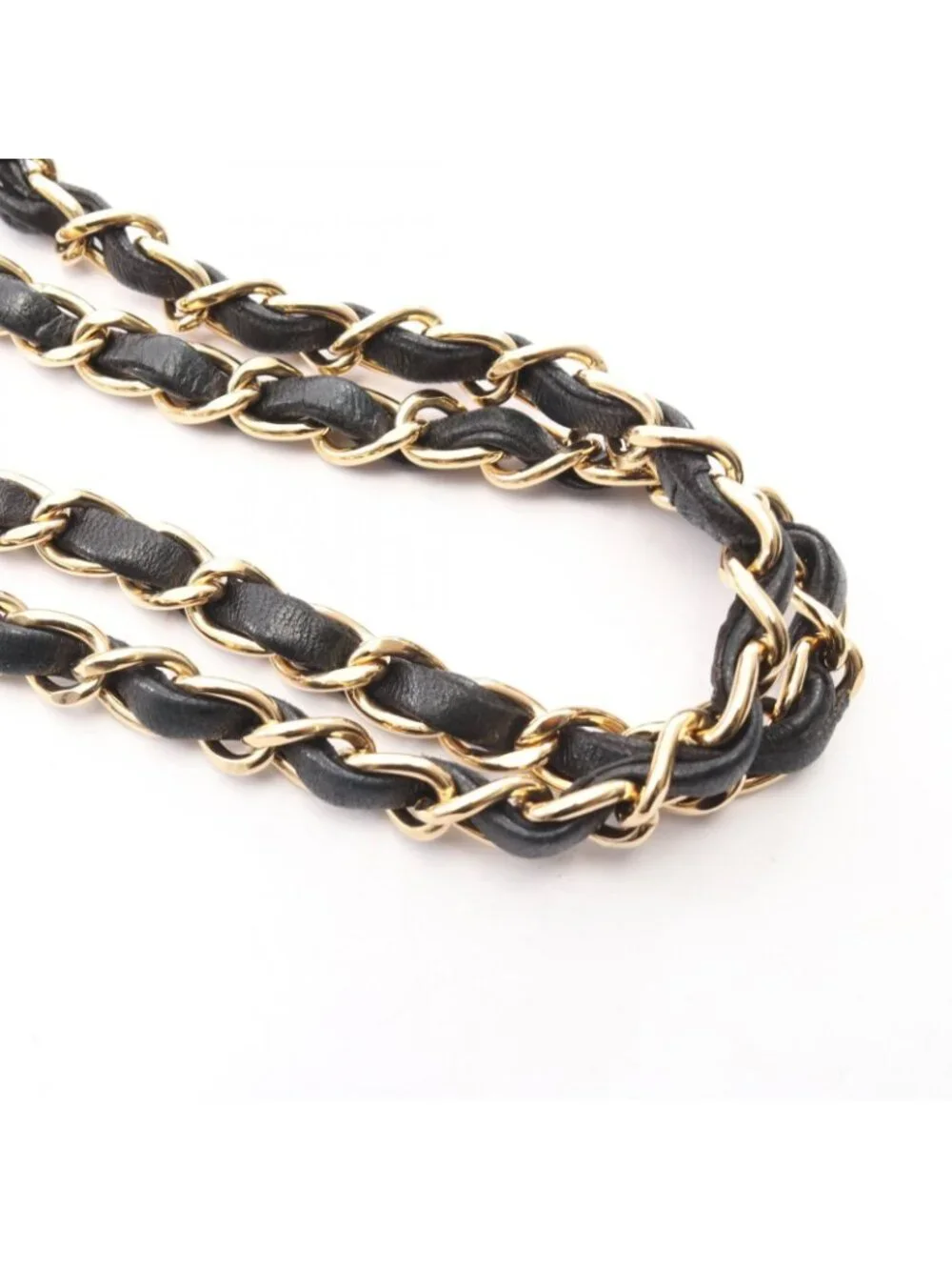Chanel Shoulder Bag Quilted Black Lambskin 2-Way Chain